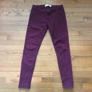 Maroon Hollister Jeans